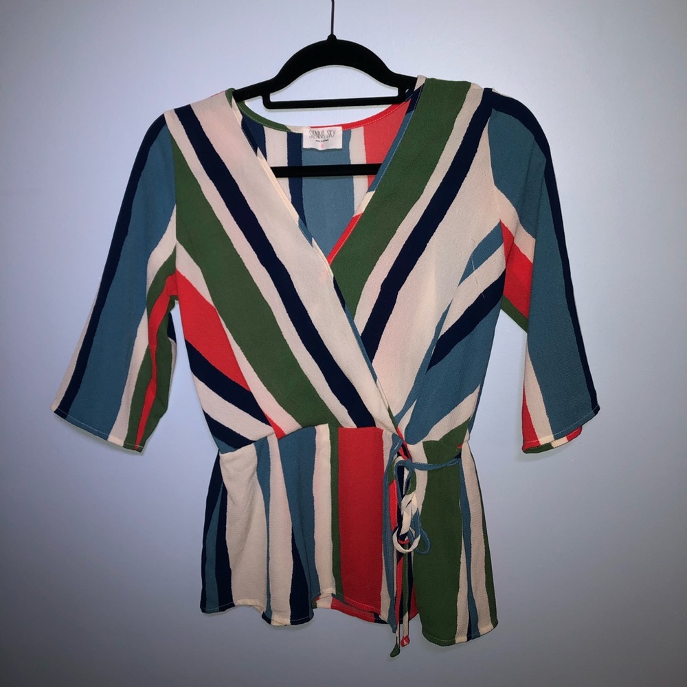 Cute striped shirt, size small